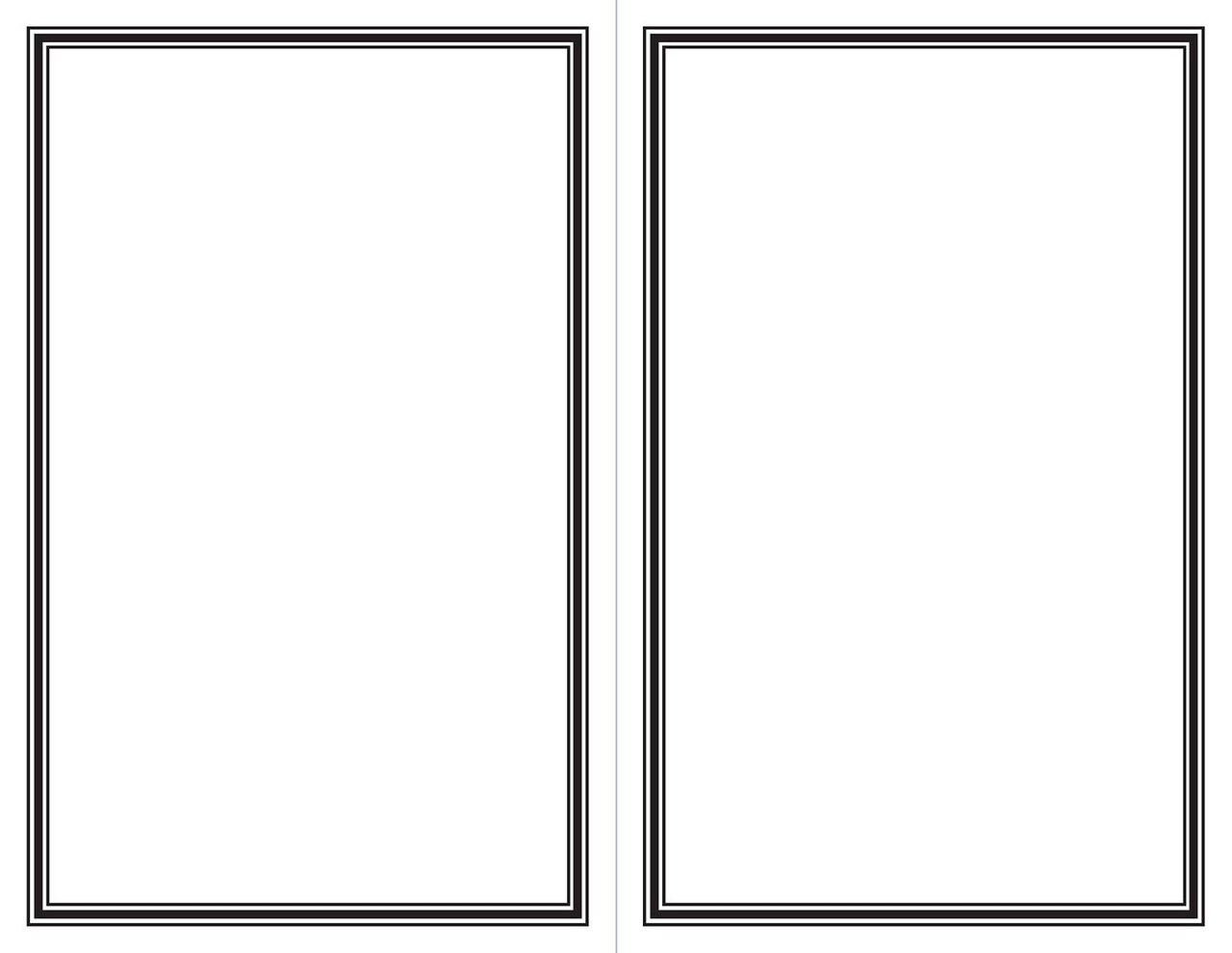 Great Papers! Invitations, 2-Up, Engraved Border, 25 each 8.5" x 11" sheets/50 each 5.5" x 8.5" Invitations, Printer Friendly, A9 Size Envelopes Sold Separately